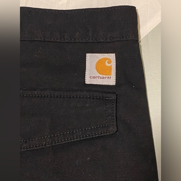NWT Carhartt Men's Rugged Flex Relaxed Fit Canvas Cargo Black Work Short Size 46 - Picture 5 of 7